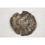 Edward III, half-groat, London mint. Some damage to legend. Bust facing in a tressure, with annulets