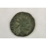 Gallienus AE Antoninianus. Sole reign. On the obverse, GALLIENVS AVG (clipped) radiate head right,