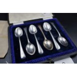 Set of 1920's Sterling Silver tea spoons by Cooper Brothers and Sons