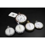 5 Stop Watches including Air Ministry Stop Watch