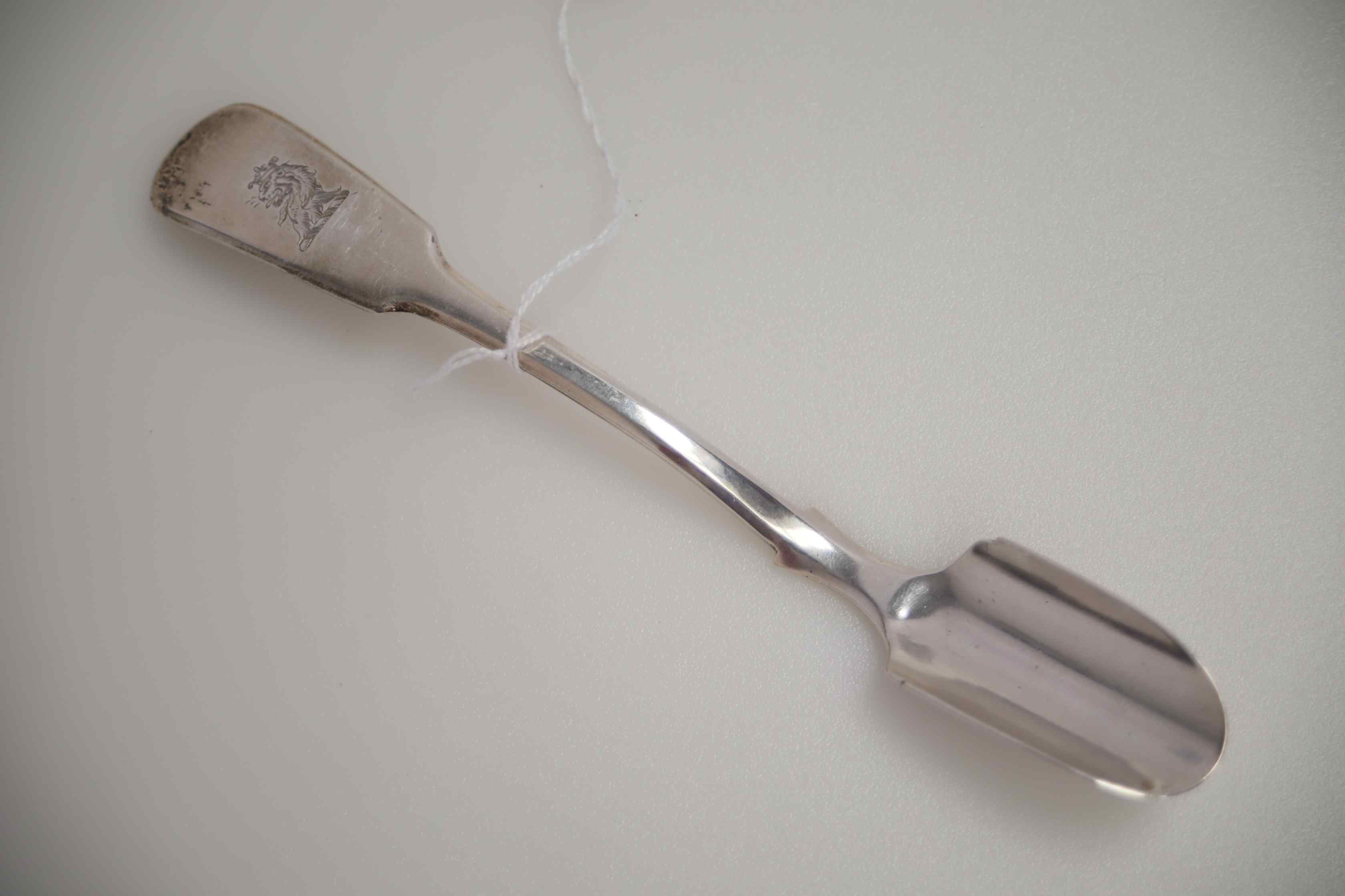 Silver Georgian Stilton Scoop - Image 5 of 8