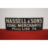 Hassell and Sons Coal Merchants Enamel Sign 1 of 2