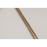 9ct Gold Long Guard Chain 52 inches Length