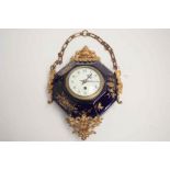 French 19th Century wall top clock by Eugene Farcot