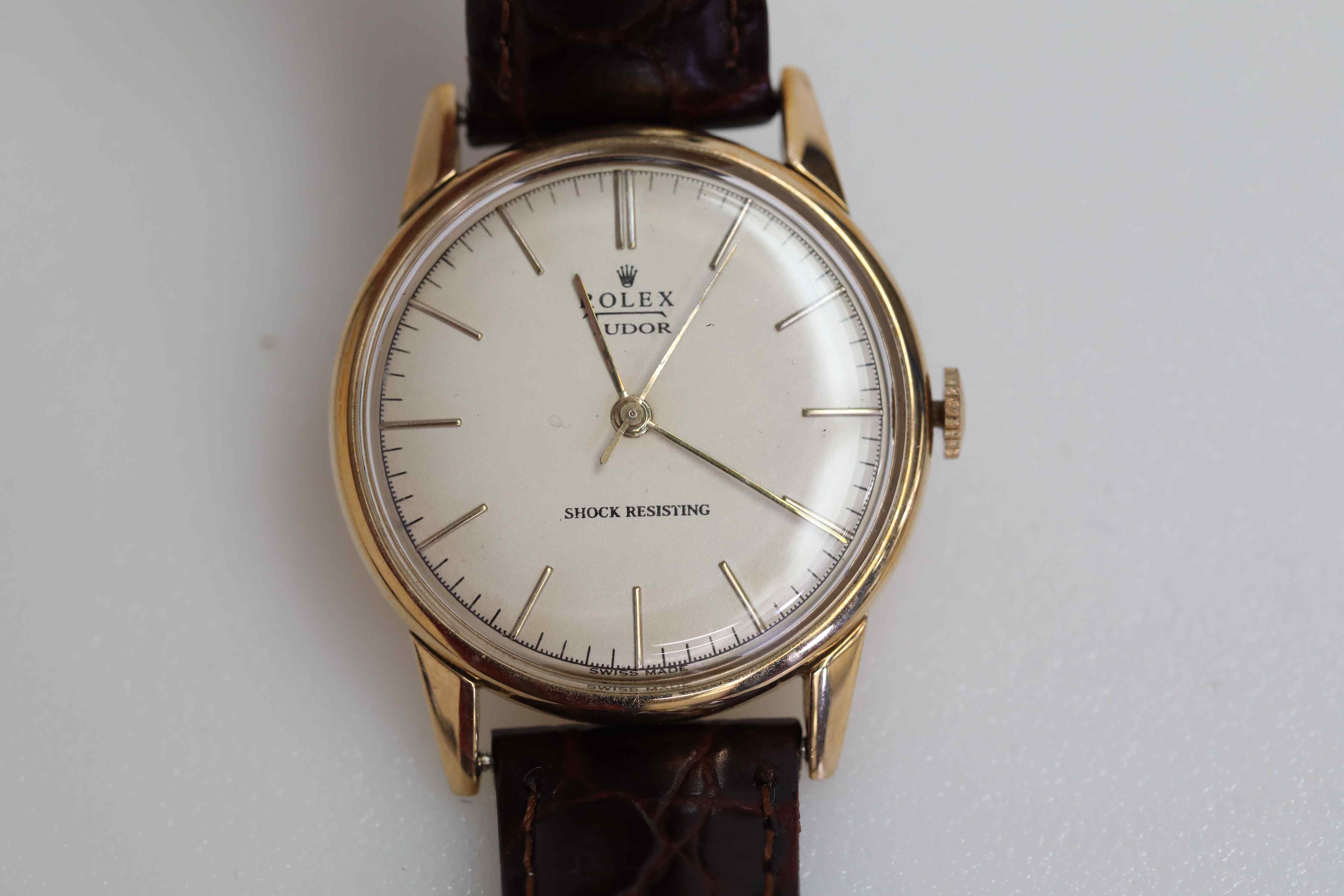 9CT Gold Rolex Watch Tudor 1968 - Image 6 of 8