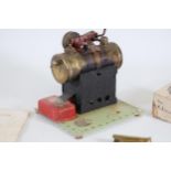 Bowman steam stationary engine model pw 202 in box and small motor unit