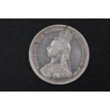 Queen Victoria jubilee head 1887 shilling silver