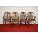 Antique Reproduction Wheel Back Dining Chairs