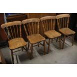 4 Elm Victorian Dining Chairs