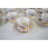 Rare paragon futurist pattern cups saucers side plates