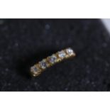 5 Stone diamond ring in 18ct yellow gold