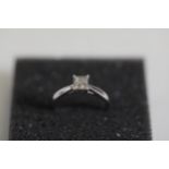 4 stone pave set diamond ring in 9ct white gold