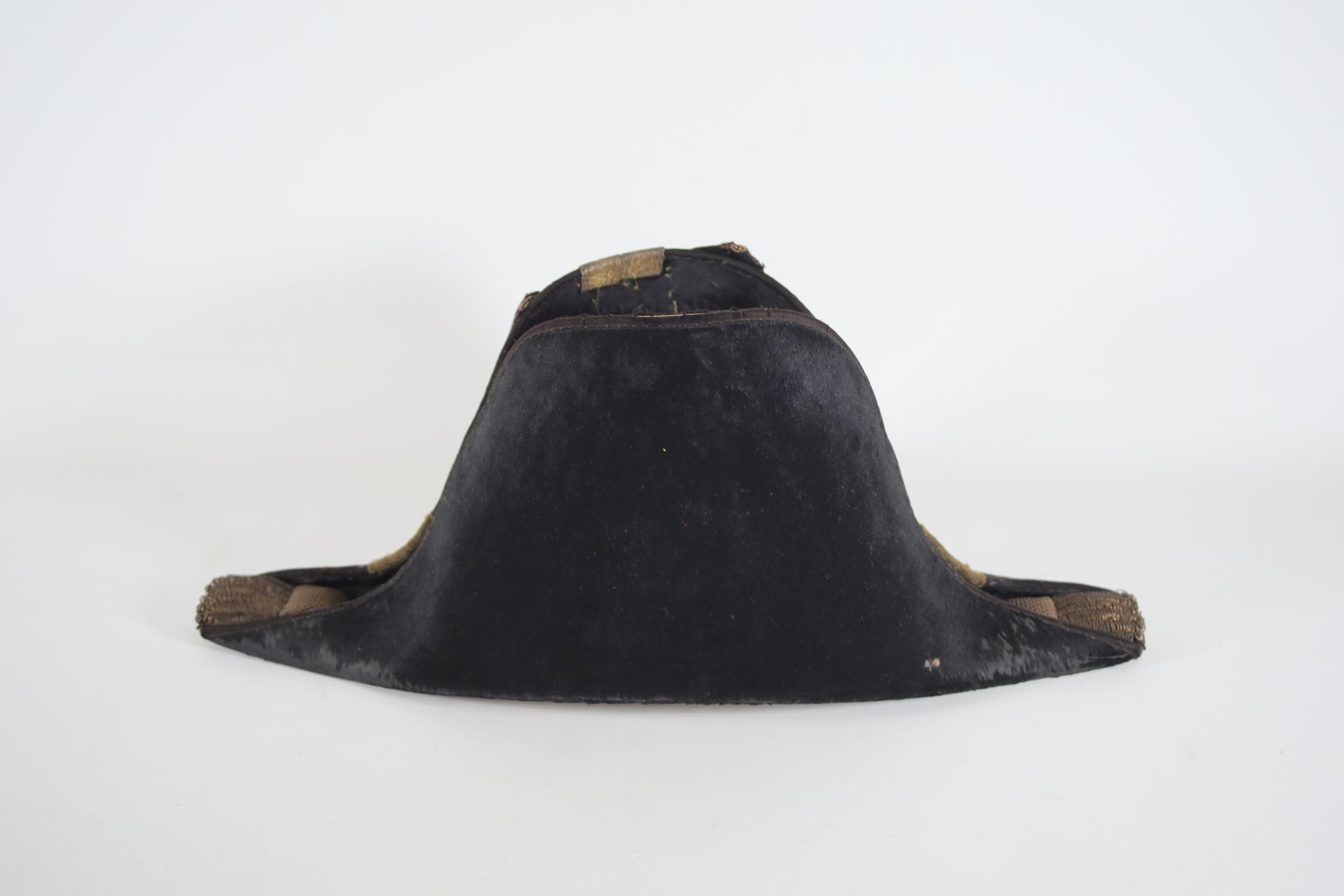 Antique bicorn hat and case naval circa 19th to early 20th century - Image 4 of 8