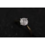 0.75Ct Diamond Solitaire Ring set in yellow gold 9ct