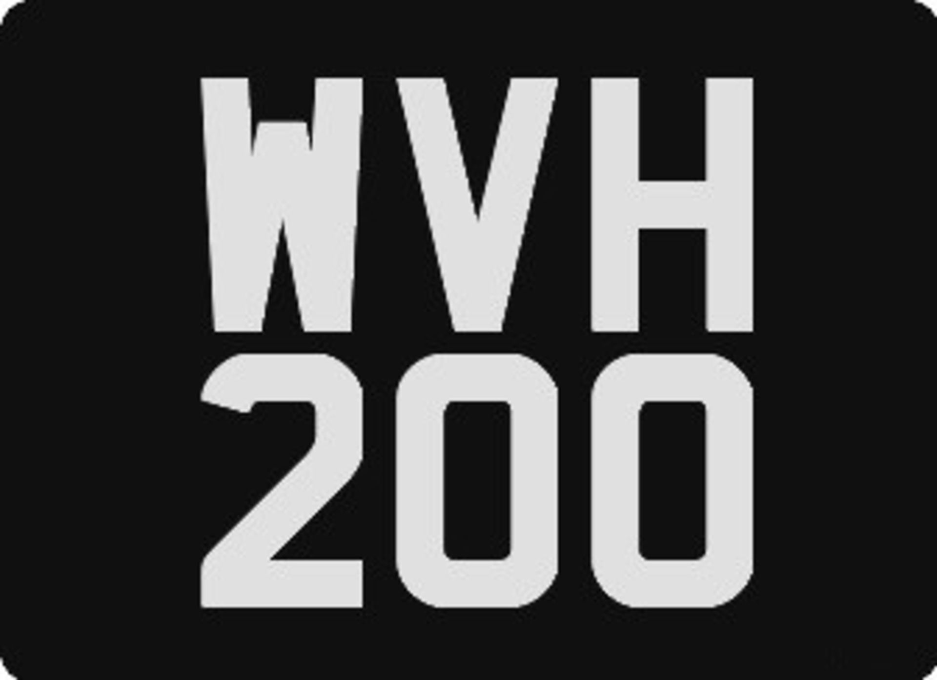 WVH 200 Registration Number