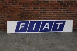 Plastic Fiat Dealership Sign