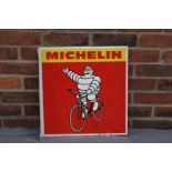 Aluminium Michelin Cycles Double Sided Flanged Sign