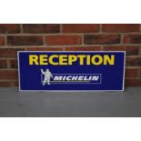 Michelin Aluminium Reception Sign New Old Stock