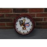 Metal Framed Esso Wall Clock