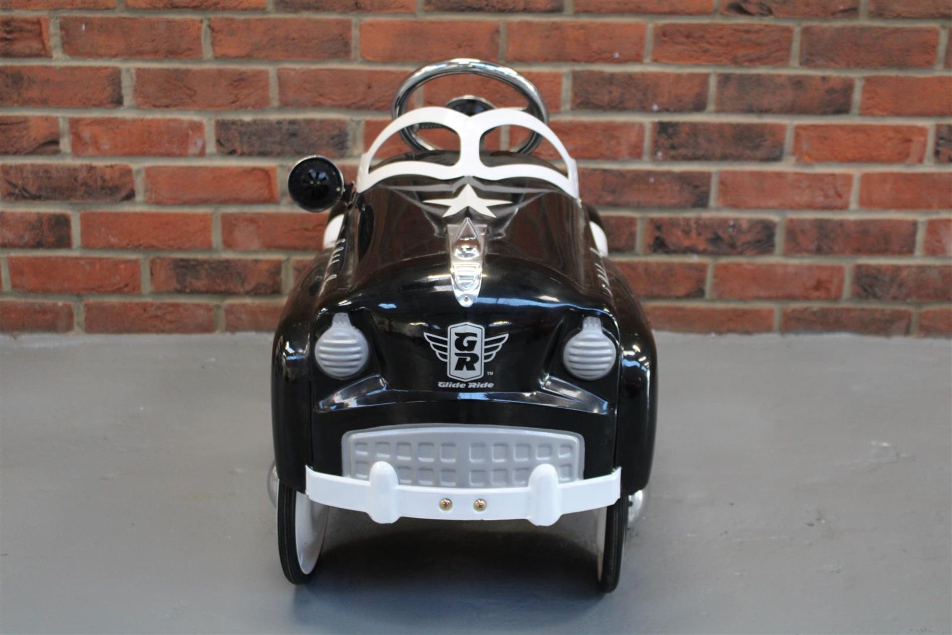 Tin Plate Police Highway Patrol Childs Pedal Car - Image 3 of 5