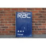 Aluminium RAC Hotel Flanged Double Sided Sign