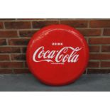 Convex Metal Coca Cola Sign