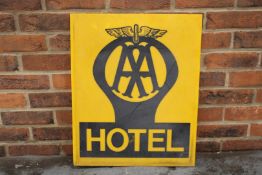Perspex AA Hotel Sign