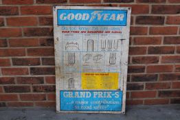 Goodyear Tin Tyre Laws Sign