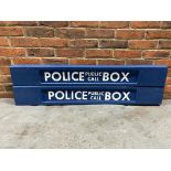 Two Fibreglass Police Box Public Call Signs