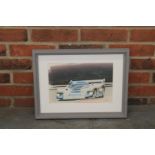 Framed Picture By John Thompson Porsche At Le Mans 1987