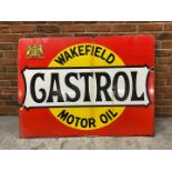 Original Castrol Wakefield Motor Oil Enamel Sign
