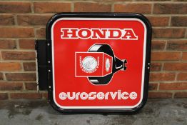 Honda Euro Service Flanged Double Sided Sign