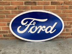 Metal Oval Ford Sign