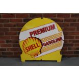 Enamel Shell Premium Gasoline Sign