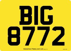BIG 8772 Registration Number