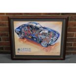 Framed Lotus Elan 26R 1964 Picture