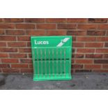 Green Plastic Lucas Bulbs Display Stand