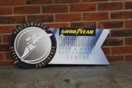 Metal Goodyear Accredited Tyre & Wheel Centre Sign