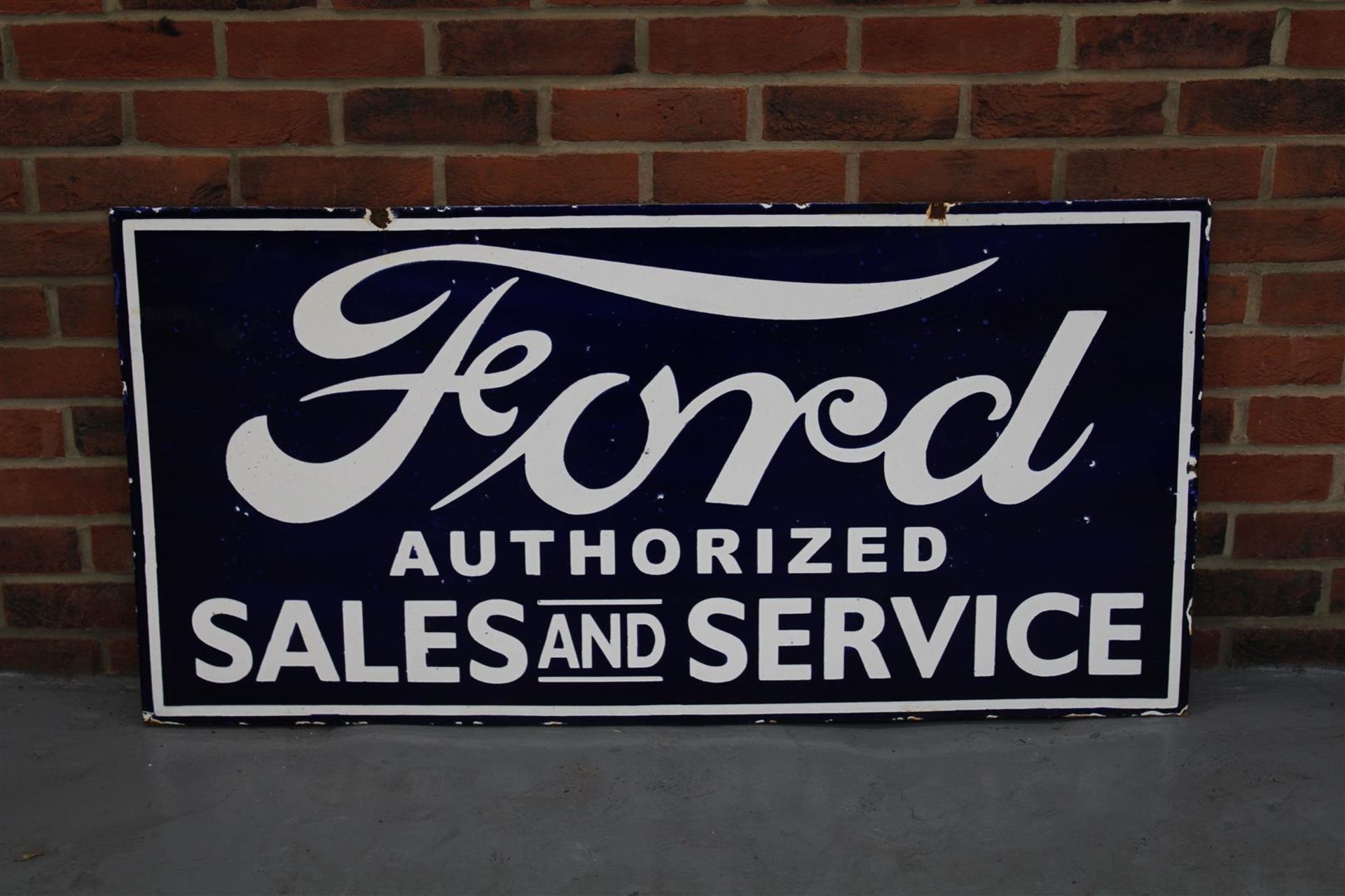 Enamel Ford Authorized Sale & Service Sign - Image 2 of 2