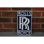 Cast Aluminium Rolls Royce Sign