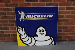 Michelin Aluminium Advertising Sign New Old Stock