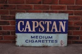 Metal Double Sided Capstan & Strand Cigarettes Advertising Sign