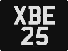 XBE 25 Registration Number