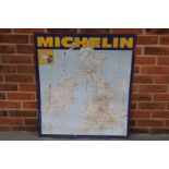 Tin Michelin Map Sign