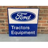 Metal Ford Tractors Equipment Sign