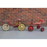 Two Vintage Childs Tricycles