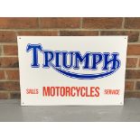 Metal Triumph Motorcycles Sale & Service Sign