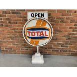 Total' Garage Forecourt Spinning Sign