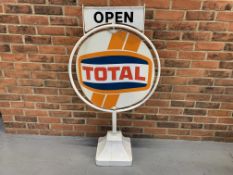 Total' Garage Forecourt Spinning Sign