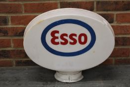 Perspex Esso Petrol Pump Globe